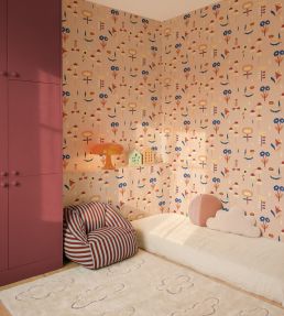 Lush Wallpaper by Coordonne Peach
