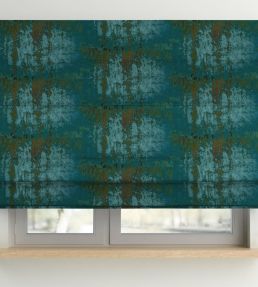 Lustre Fabric by Arley House Turquoise / Coral