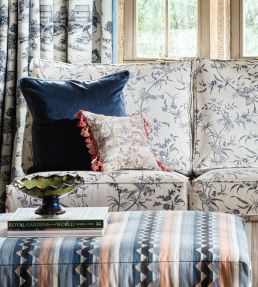 Lutley Stripe Fabric by Sanderson Damson/Medlar