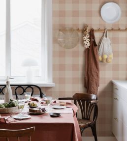 Lykke Wallpaper by Sandberg Terracotta