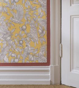 Lyon Wallpaper by Langelid Von Bromssen Brick Red