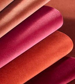 Lyra Velvet Fabric by Thibaut Merlot