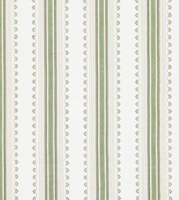 Mabel Stripe Fabric by Nina Campbell Green/Chocolate