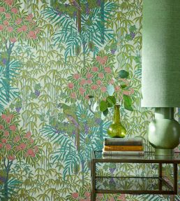 Macaw Wallpaper by 1838 Wallcoverings Olive