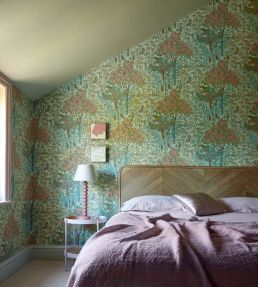 Macaw Wallpaper by 1838 Wallcoverings Olive
