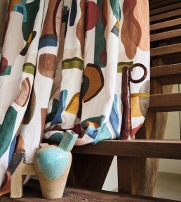 Machaya Fabric by Casamance Multicolor