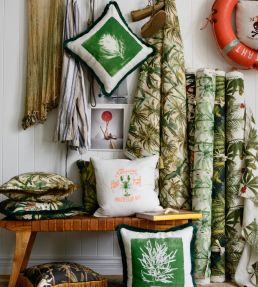 Madagascar Fabric by MINDTHEGAP Green