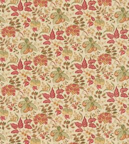 Madagascar Fabric by Sanderson Gold/Red