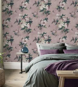 Madama Butterfly Wallpaper by 1838 Wallcoverings Blush