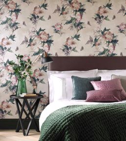 Madama Butterfly Wallpaper by 1838 Wallcoverings Ivory