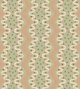 Madame Ziggle Wallpaper by Ottoline Pistachio
