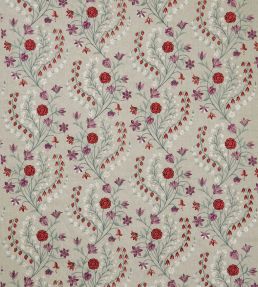 Madeleine Fabric by Nina Campbell Red
