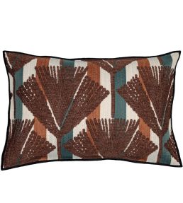 Madère Cushion 40 x 60cm by Maison Casamance Multico Terracota Foncé