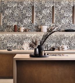 Madhuca Wallpaper by Casamance Kaki