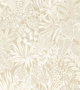 Madhuca Wallpaper by Casamance Sable