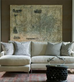 Madison Fabric by Andrew Martin Silver