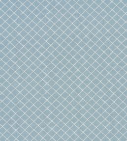 Maggie Lattice Fabric by Schumacher China Blue