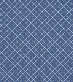 Maggie Lattice Fabric by Schumacher Cobalt