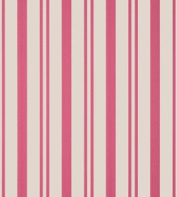 Maggie Stripe Wallpaper by Thibaut Raspberry