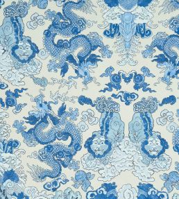 Magic Mountain Dragon Wallpaper by Schumacher Porcelain
