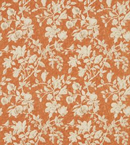 Magnolia & Pomegranate Fabric by Sanderson Russet/Wheat