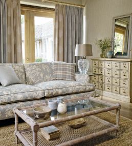 Magnolia & Pomegranate Fabric by Sanderson Russet/Wheat