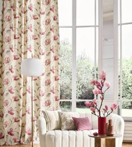 Magnolia Fabric by Camengo Azur