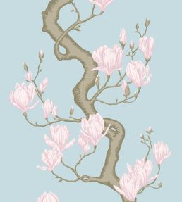 Magnolia Tree Wallpaper by Cole & Son Sky Blue & Blush