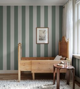 Magnus Wallpaper by Sandberg Forest Green