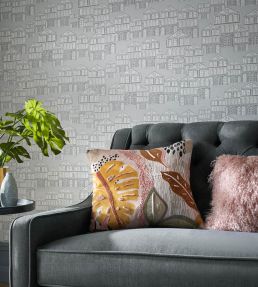 Maison Wallpaper by 1838 Wallcoverings Soft Grey
