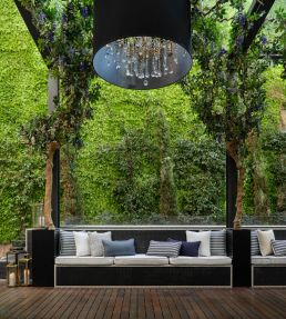 Maison In/Outdoor FR Fabric by Aldeco Light Gray