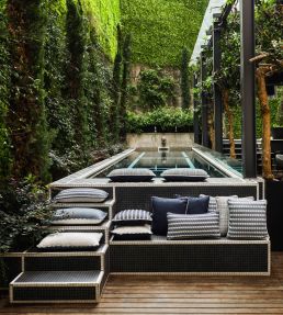 Maison In/Outdoor FR Fabric by Aldeco Light Gray
