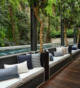 Maison In/Outdoor FR Fabric by Aldeco Light Gray