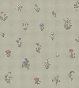 Maja Wallpaper by Sandberg Sage Green