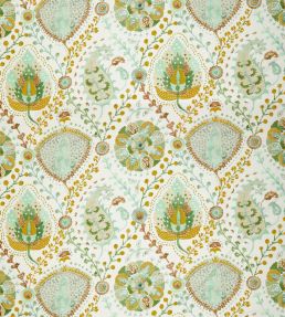 Majorelle Fabric by Nina Campbell Ochre