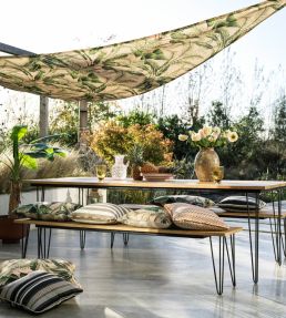 Klaudia Outdoor Fabric by Clarke & Clarke Russet