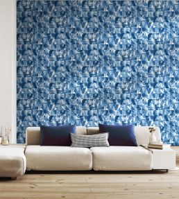 Maku Wallpaper by Ohpopsi Electric Blue