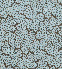 Maldives Fabric by Thibaut Spa Blue and Brown