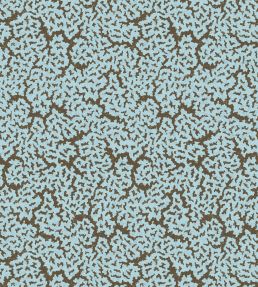 Maldives Wallpaper by Thibaut Spa Blue and Brown