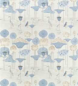 Malea Fabric by Thibaut Blue and Beige