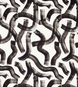 Malevich Fabric by Clarke & Clarke Noir