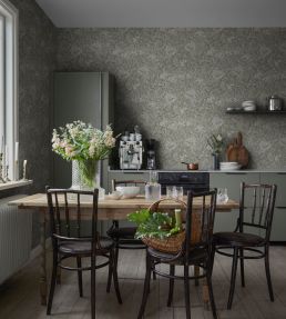 Malin Wallpaper by Sandberg Sage Green