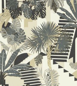Malindi Wallpaper by Clarke & Clarke Charcoal