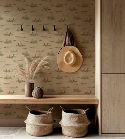 Mallard Duck Wallpaper by Coordonne Mint