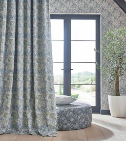Mallow Fabric by Clarke & Clarke Teal