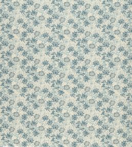 Mallow Jacquard Fabric by Clarke & Clarke Midnight/Denim