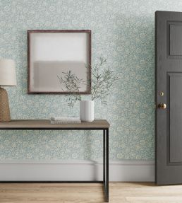 Mallow Wallpaper by Morris & Co Powder Blue