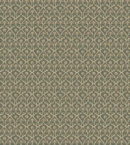 Mallow Trellis Wallpaper by Josephine Munsey Dark Green