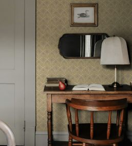 Mallow Trellis Wallpaper by Josephine Munsey Light Green