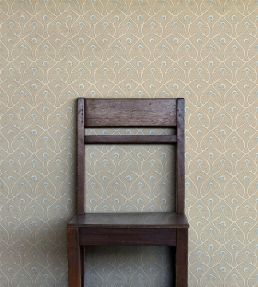 Mallow Trellis Wallpaper by Josephine Munsey Stone